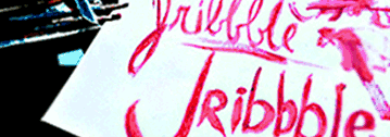 A cropped image of the Jribbble logo original drawing